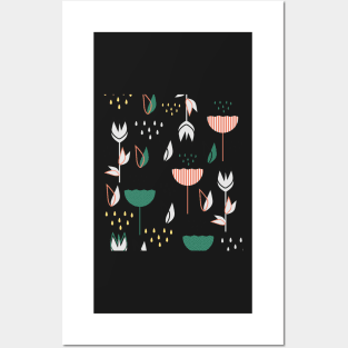 Flowers and raindrops Posters and Art